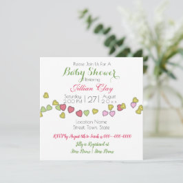 Sträng med inbjudningar till handjuren Cute Baby S