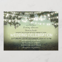 sträng med ljus-inbjudan till rustiskt bröllop