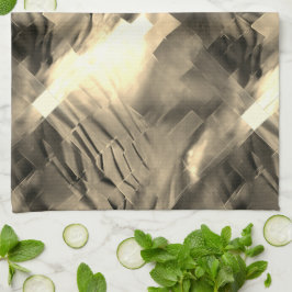 Sträng mosaik med abstrakt med tonstötar kökshandduk