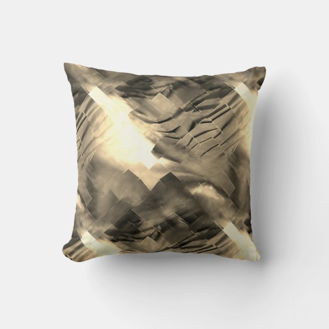 Sträng mosaik med abstrakt med tonstötar kudde (Framsida)