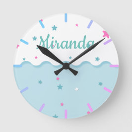 Sträng över havet rund klocka