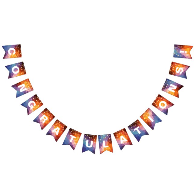 sträng party ljus på triangelabstrakt vimplar (Alla)