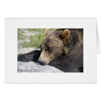 Sträng viloläge hälsningskort