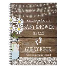 Stränga av Guestbook | för ljusvitbaby shower Anteckningsbok