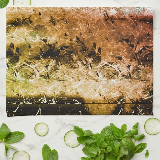 Stränga fibrer av åldras struktur och smuts eller  kökshandduk (Vikta)