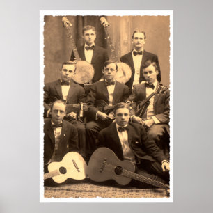 Stränga musikbandaffischen poster