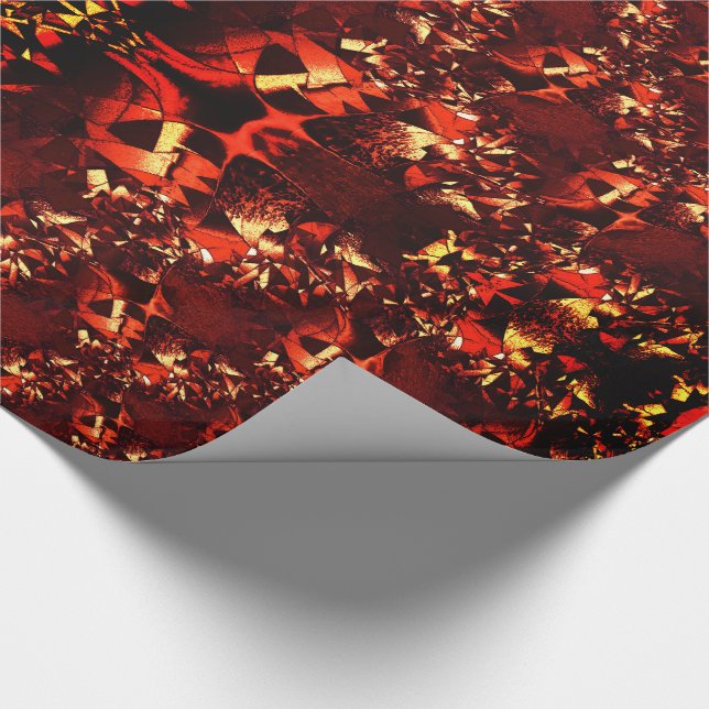 Stränga och krydda former med korall 'bright' presentpapper (Hörn)