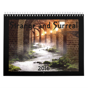 Stränga och surreala kalendern för 2016 kalender
