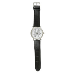 Stränga vintagar teckning armbandsur