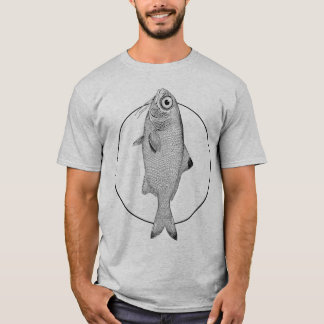 Stränga vintagar teckning t-shirt