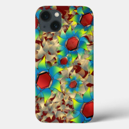 Stränga virtuella blommor, blåaktiga petaler på mö