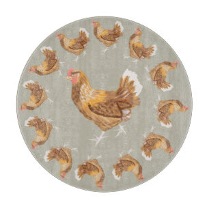 Strängande brunhöns