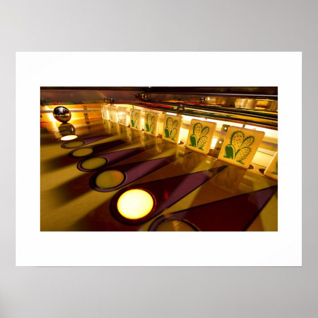 Strängande Guld-pinball poster (Framsidan)