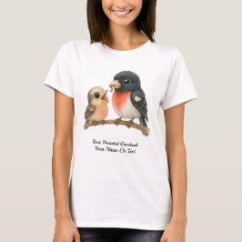 Strängande Ro Brast Grosbeak T Shirt