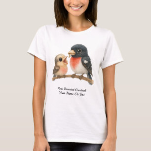 Strängande Ro Brast Grosbeak T Shirt