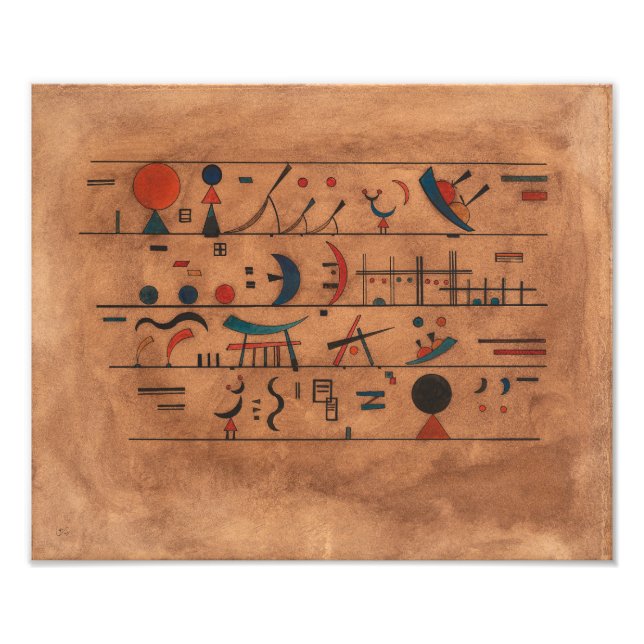 Strängar av tecken | Wassily Kandinsky | Fototryck (Framsidan)