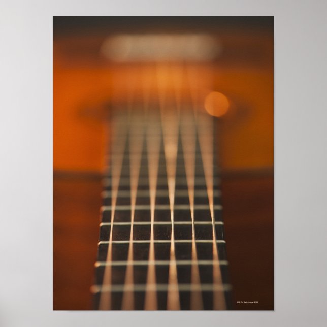 Strängar i akustiska Guitar Poster (Framsidan)