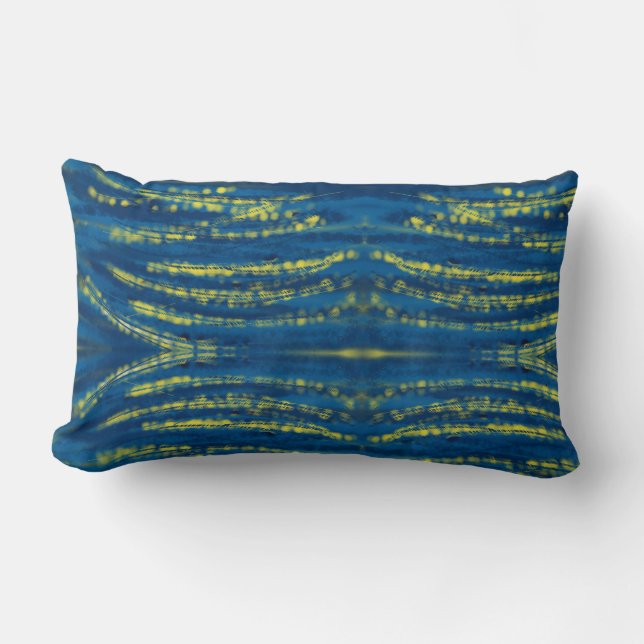 Strängar i Guld Lumbarkudde (Framsida)