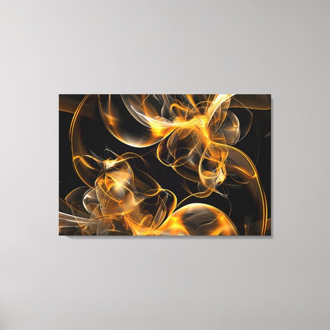 Strängare Abstrakt Swirls Art Skriv ut Canvastryck (Framsida)