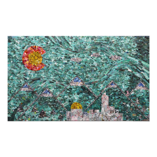 Strängarna för Denver 35x21-fotoutskrift Fototryck (Framsidan)