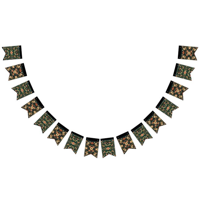 Strängbanderoll för romsk blommigt vimplar (Alla)