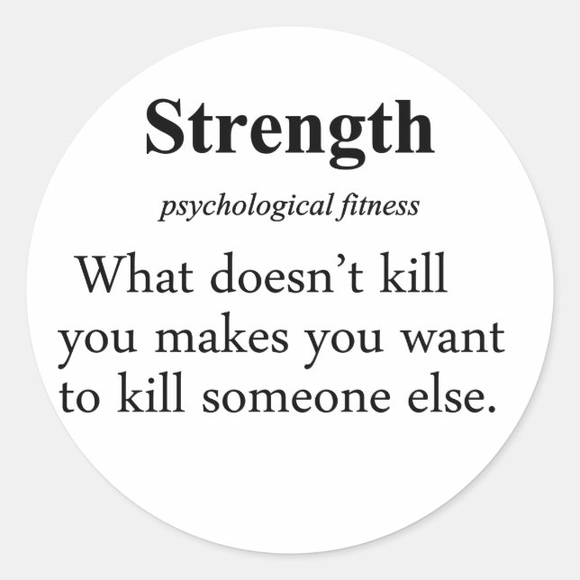 Strängdefinition Runt Klistermärke (Framsida)