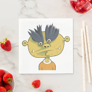 Strange Alien Person Pappersservett