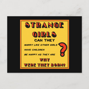 "Strange Girls" vykort