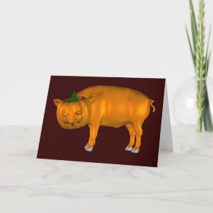 Strange Halloween Gris Kort
