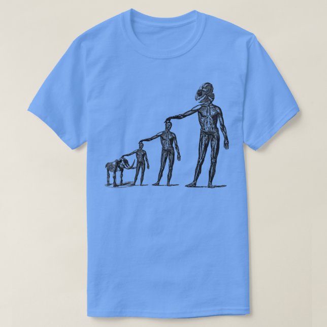 Strange och Konstig Biology Evolution Neanderthal  T Shirt (Design framsida)