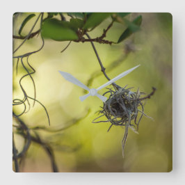 Strange Plant Fyrkantig Klocka