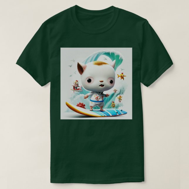 Strange Surfer World T Shirt (Design framsida)