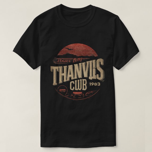 Strange Things Club – Retro Hawkins 1985 T-Shirt (Design framsida)