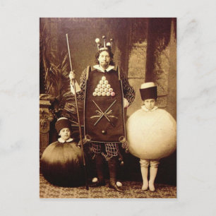 Strange Vintage Victorian Costume Party Vykort