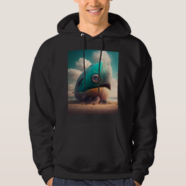 Strange Whale Hoodie (Framsida)