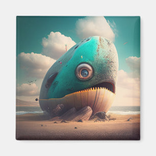 Strange Whale Magnet