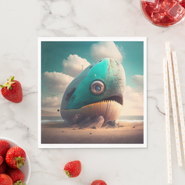 Strange Whale Pappersservett (Insitu)
