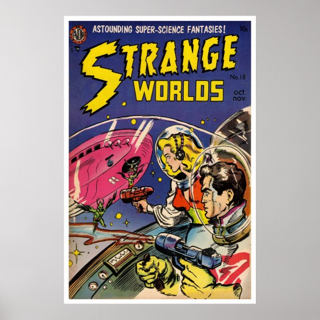 Strange Worlds #18 (1954) Poster (Framsidan)