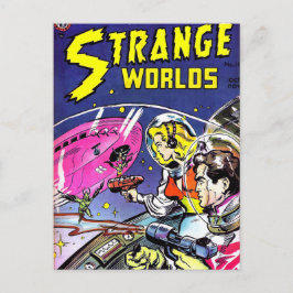 Strange Worlds Tecknad Bok Vykort