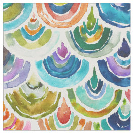 STRANGEBOW Rainbow Fish Fold Skriv ut Tyg
