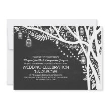 Strängen burk träd i ljus bröllop