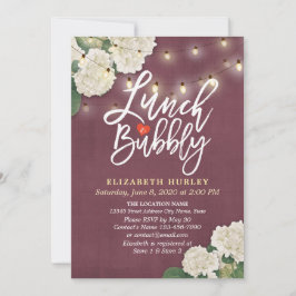 Strängen Ljus i Lunch & Bubly Möhippa Flowers Inbjudningar
