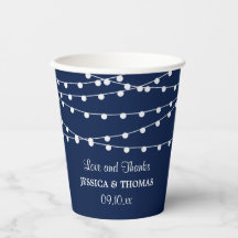 Strängen Ljus på insamlingen av blått Bröllop vid 