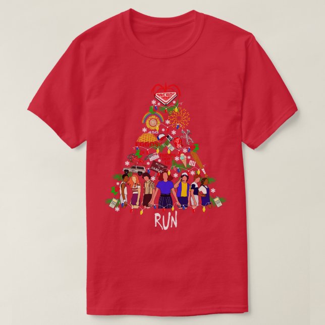 Stranger Julgran T Shirt (Design framsida)