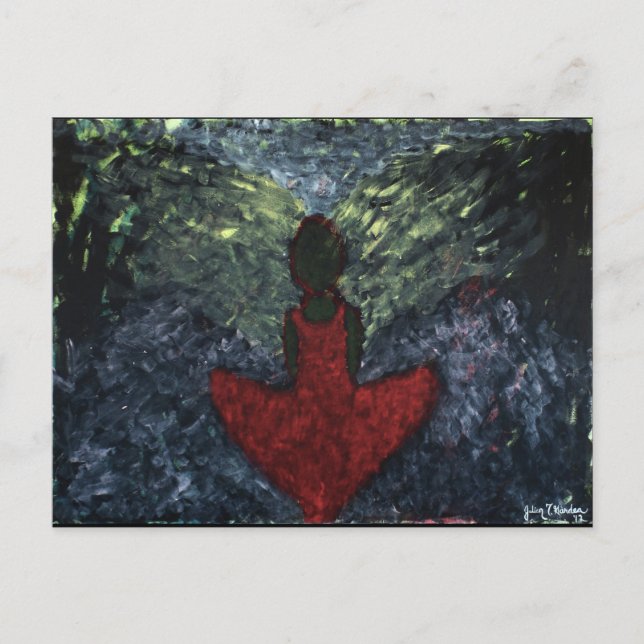 "Stranger Red" - vykort (Framsida)