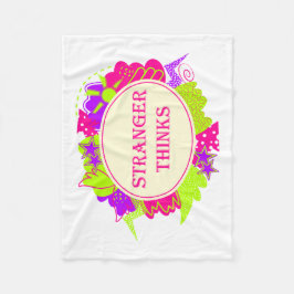 Stranger thinks quote in 80s tv show style fleecefilt