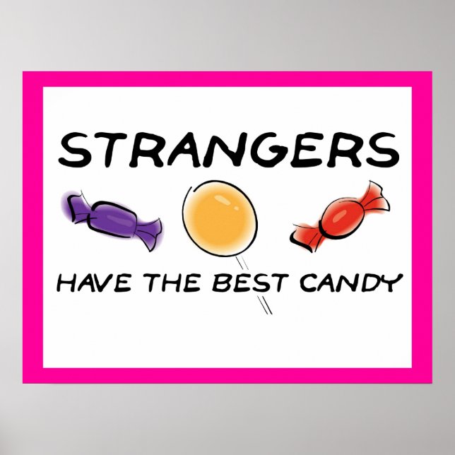 Strangers Best Candy Funny Poster (Framsidan)