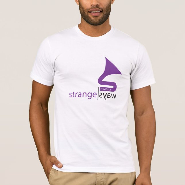 Strangeways radiosände vitt-skjortan tröja (Framsida)