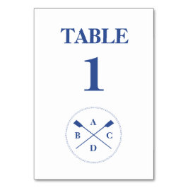 Strängkorsning av havsvatten i initialer bordsnummer