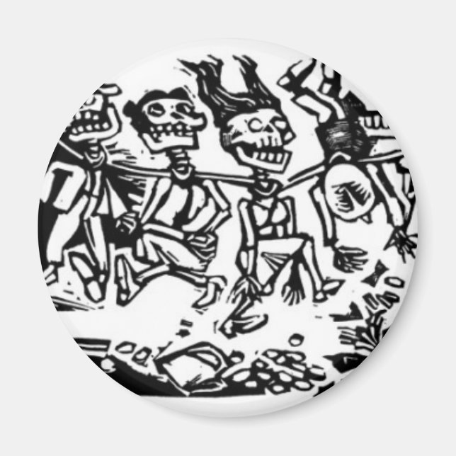’Strangler Calaveras’ circa 1942 MEXICO Magnet (Framsidan)